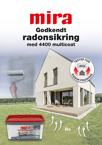 Godkendt radonsikring med 4400 multicoat