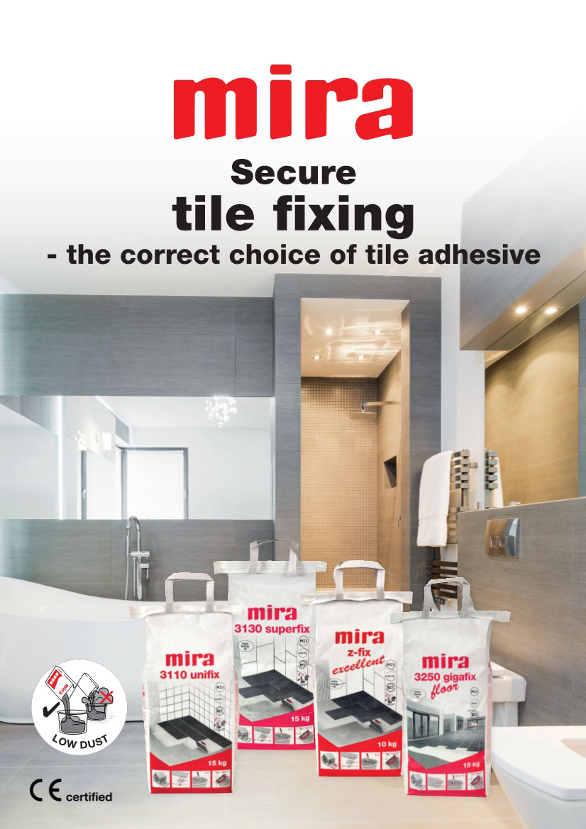 Secure tile fixing